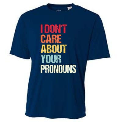 I Don't Care About Your Pronouns Anti Pronoun Cooling Performance Crew T-Shirt