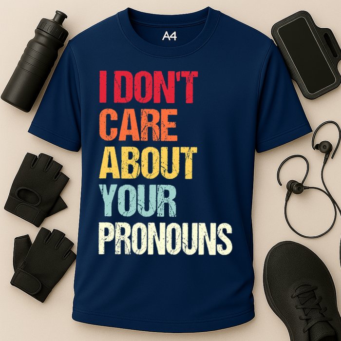 I Don't Care About Your Pronouns Anti Pronoun Cooling Performance Crew T-Shirt