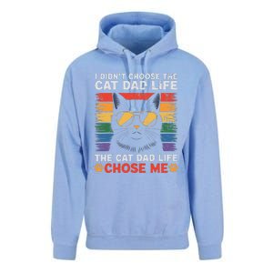 I DidnT Choose The Cat Dad Life The Cat Dad Life Chose Me Unisex Surf Hoodie