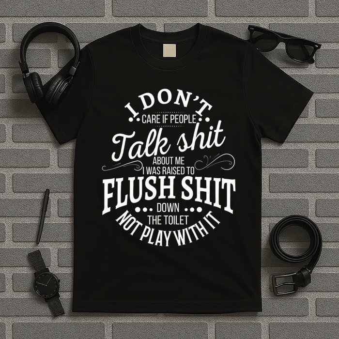 I Don't Care If People Talk Shit About Me I Was Raised To T-Shirt