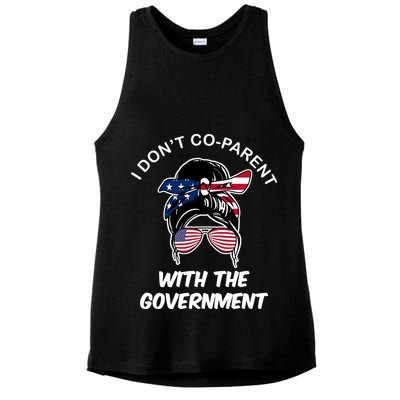 I Don't Co Parent With The Government Ladies PosiCharge Tri-Blend Wicking Tank