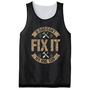 If Dad Cant Fix It No One Can Funny Mechanic & Engineer Mesh Reversible Basketball Jersey Tank