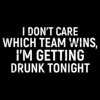 I Don't Care Which Team Wins, I'm Getting Drunk Tonight 7-Panel Snapback Hat