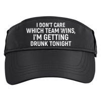 I Don't Care Which Team Wins, I'm Getting Drunk Tonight Adult Drive Performance Visor