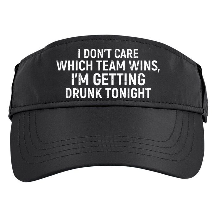 I Don't Care Which Team Wins, I'm Getting Drunk Tonight Adult Drive Performance Visor