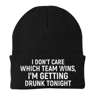 I Don't Care Which Team Wins, I'm Getting Drunk Tonight Beanie