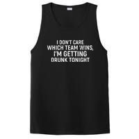 I Don't Care Which Team Wins, I'm Getting Drunk Tonight PosiCharge Competitor Tank