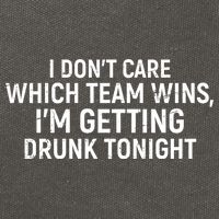 I Don't Care Which Team Wins, I'm Getting Drunk Tonight Cotton Canvas Backpack