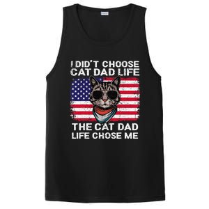 I DidnT Choose The Cat Dad Life The Cat Dad Life Chose Me PosiCharge Competitor Tank