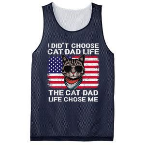 I DidnT Choose The Cat Dad Life The Cat Dad Life Chose Me Mesh Reversible Basketball Jersey Tank