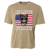 I DidnT Choose The Cat Dad Life The Cat Dad Life Chose Me Cooling Performance Crew T-Shirt