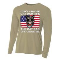 I DidnT Choose The Cat Dad Life The Cat Dad Life Chose Me Cooling Performance Long Sleeve Crew