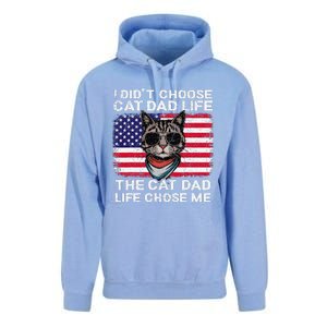 I DidnT Choose The Cat Dad Life The Cat Dad Life Chose Me Unisex Surf Hoodie