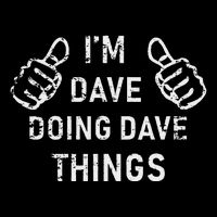 IM Dave Doing Dave Things Funny Lazy Christmas 16 in Basic Backpack