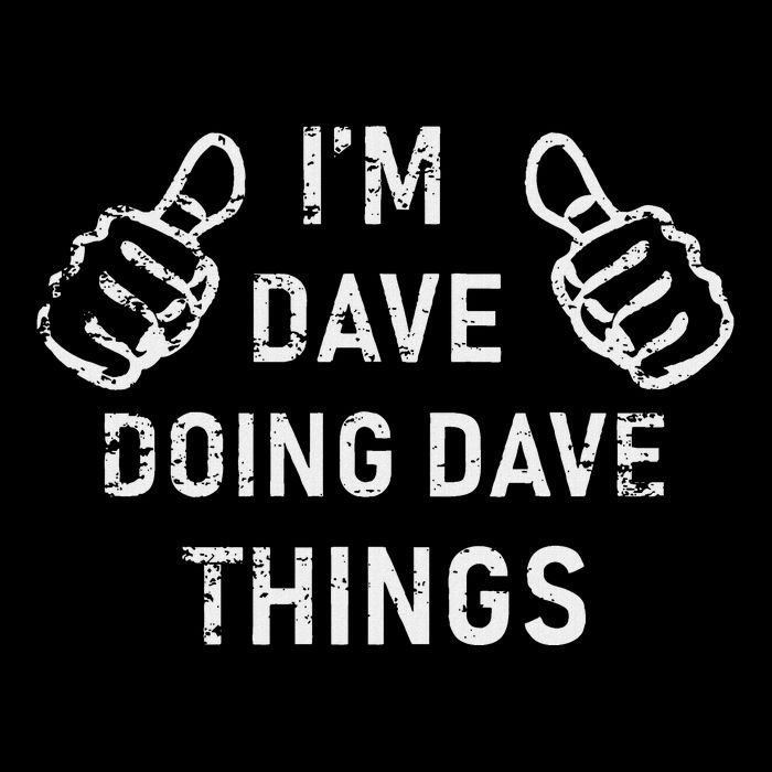 IM Dave Doing Dave Things Funny Lazy Christmas 16 in Basic Backpack