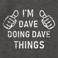 IM Dave Doing Dave Things Funny Lazy Christmas Vector Backpack