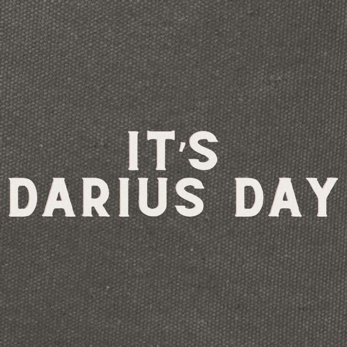 ItS Darius Day Funny Meme Cotton Canvas Backpack
