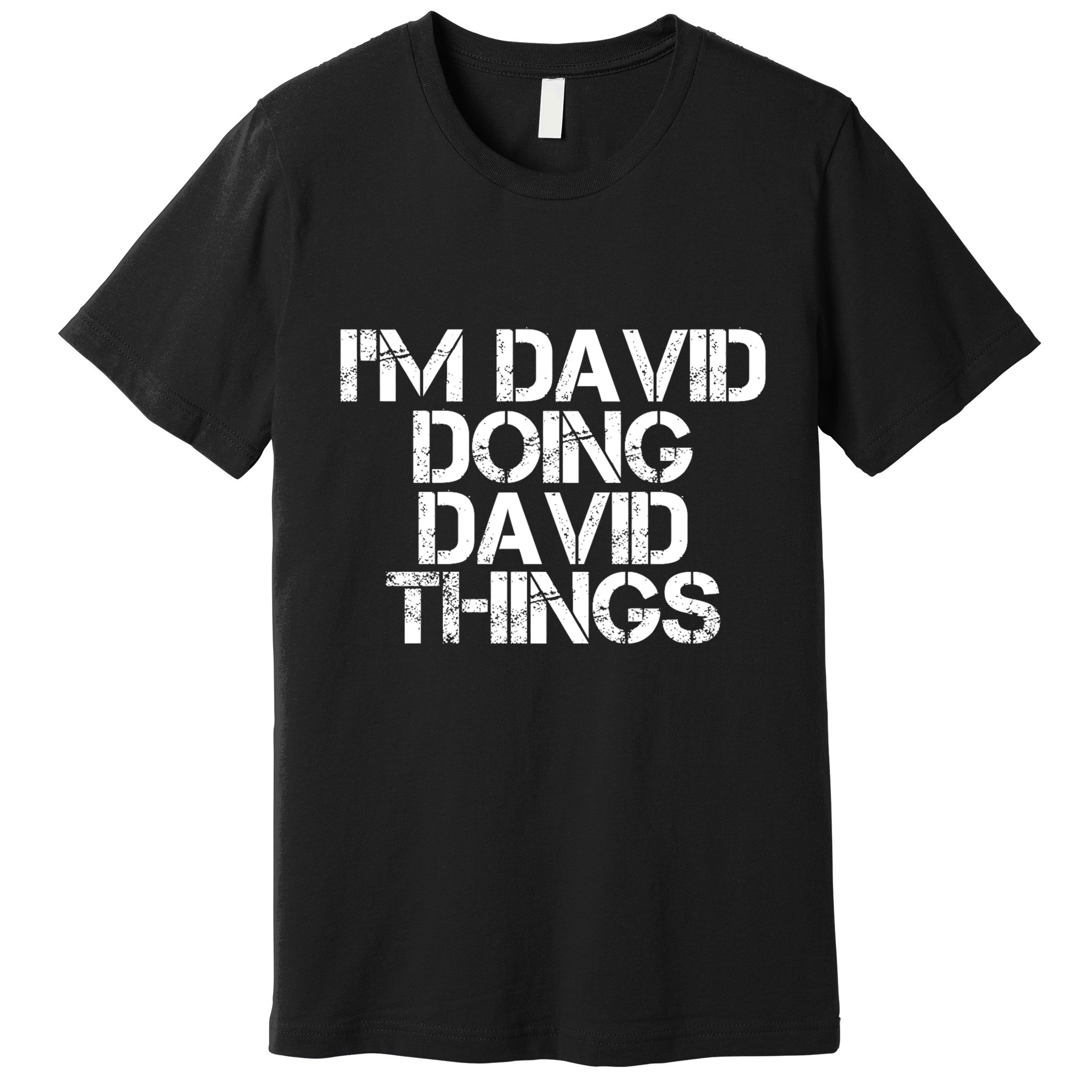 IM David Doing David Things Funny Christmas David Gift Idea Premium T-Shirt