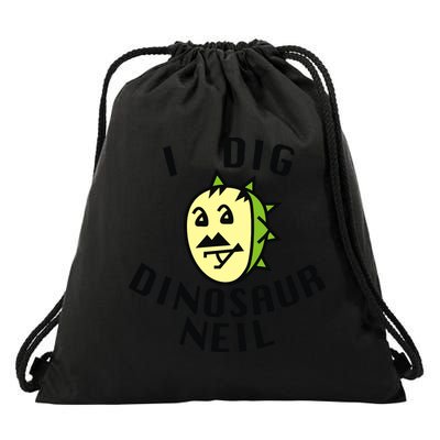 I Dig Dinosaur Neil Drawstring Bag