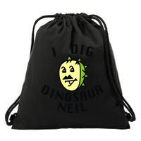 I Dig Dinosaur Neil Drawstring Bag