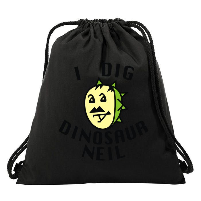 I Dig Dinosaur Neil Drawstring Bag