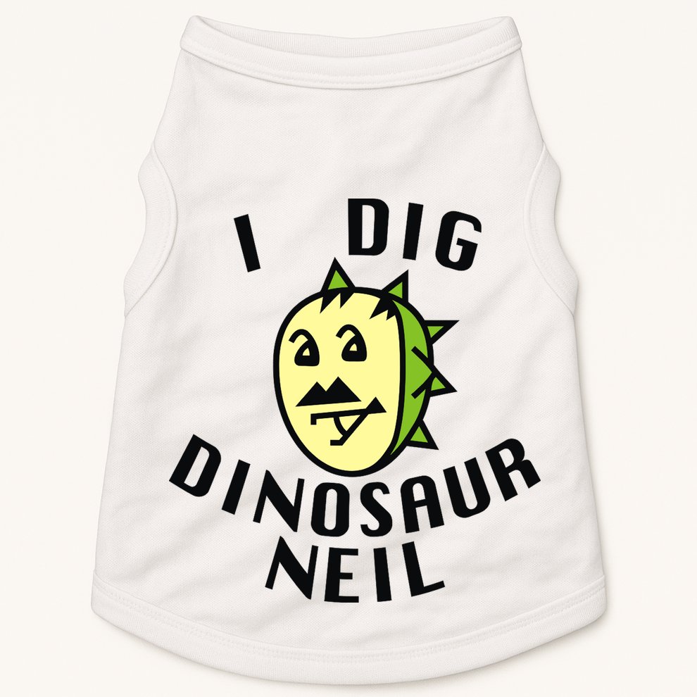 I Dig Dinosaur Neil Doggie Tank