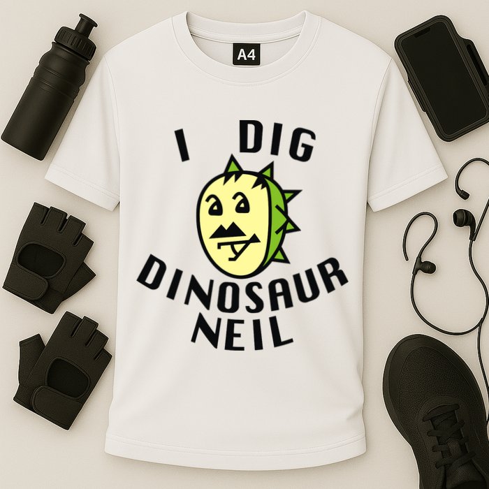 I Dig Dinosaur Neil Cooling Performance Crew T-Shirt