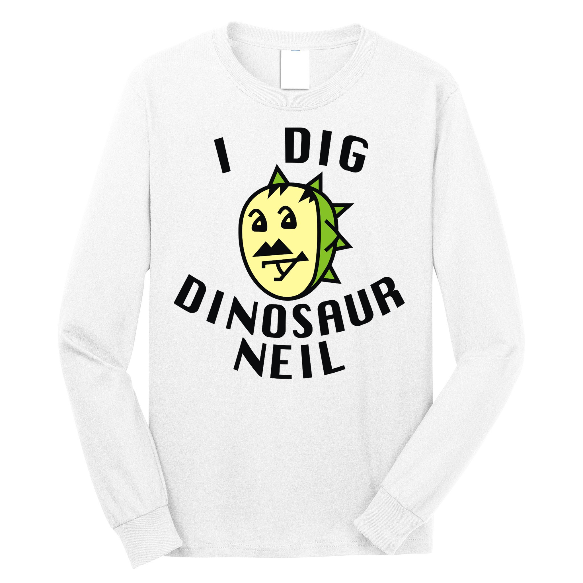 I Dig Dinosaur Neil Long Sleeve Shirt