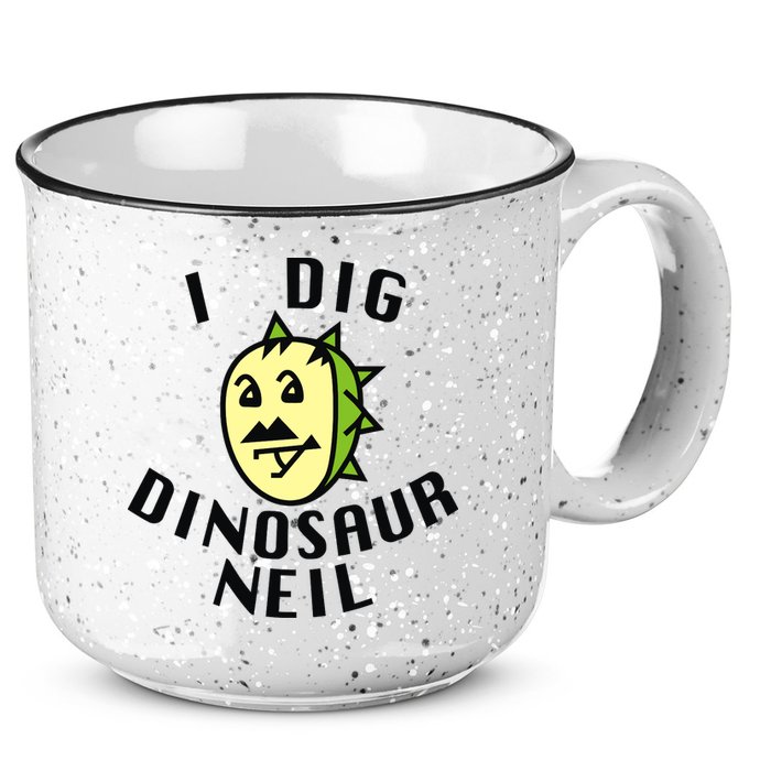 I Dig Dinosaur Neil 15oz Campfire Ceramic Mug