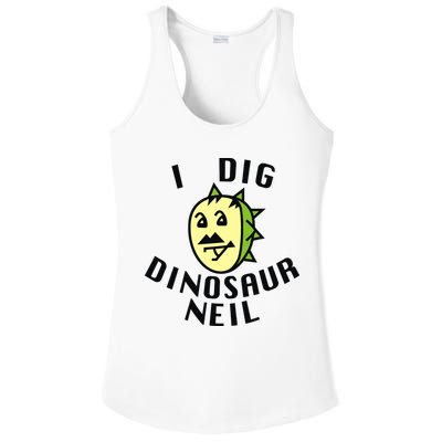 I Dig Dinosaur Neil Ladies PosiCharge Competitor Racerback Tank