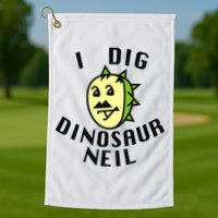 I Dig Dinosaur Neil Golf Towel