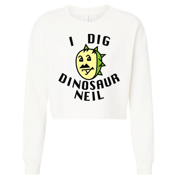 I Dig Dinosaur Neil Cropped Pullover Crew