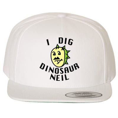 I Dig Dinosaur Neil Wool Snapback Cap