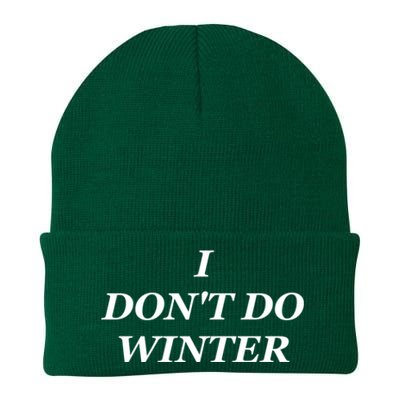 I Dont Do Winter Christmas Shirts I Hate Winter Season Xmas Knit Cap Winter Beanie