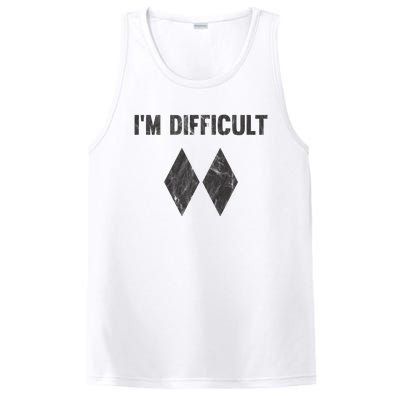 Im Difficult Double Black Diamond Ski Snowboard PosiCharge Competitor Tank