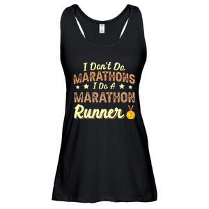 I Dont Do Marathons I Do A Marathon Runner Running Ladies Essential Flowy Tank