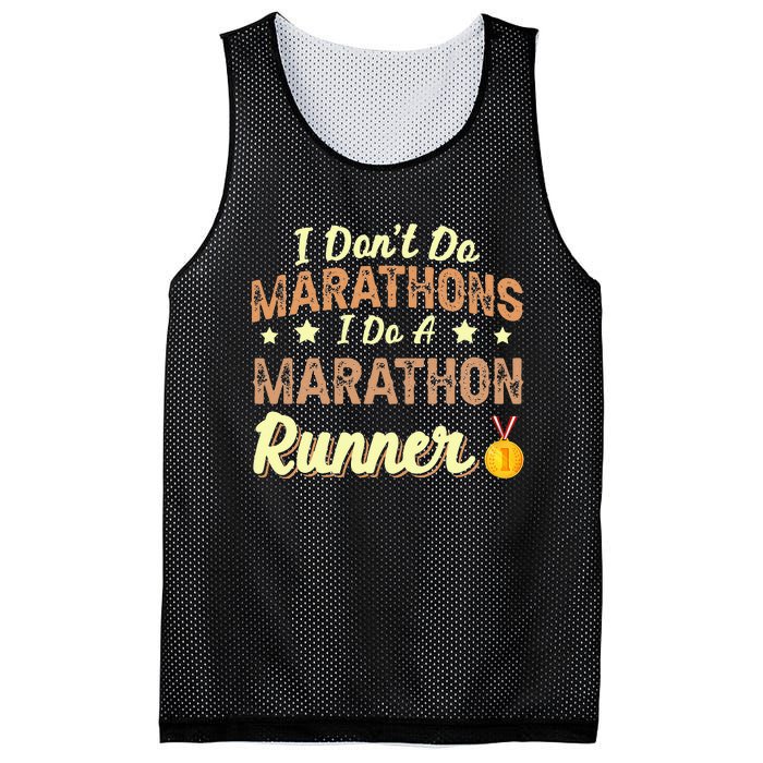 I Dont Do Marathons I Do A Marathon Runner Running Mesh Reversible Basketball Jersey Tank