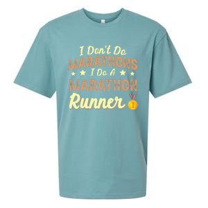 I Dont Do Marathons I Do A Marathon Runner Running Sueded Cloud Jersey T-Shirt