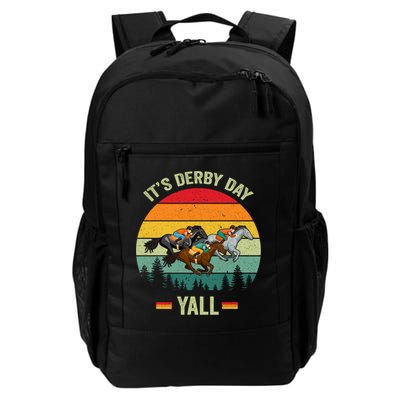 It's Derby Day Yall Retro Derby Horse Racing Lovers Gift Daily Commute Backpack