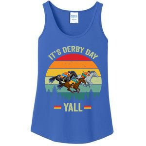 It's Derby Day Yall Retro Derby Horse Racing Lovers Gift Ladies Essential Tank