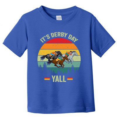 It's Derby Day Yall Retro Derby Horse Racing Lovers Gift Toddler T-Shirt