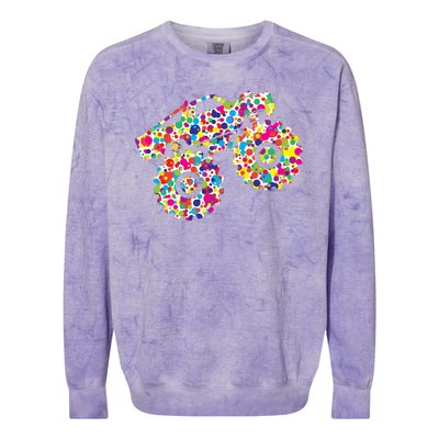 International Dot Day Monster Truck Make Your Mark Colorblast Crewneck Sweatshirt