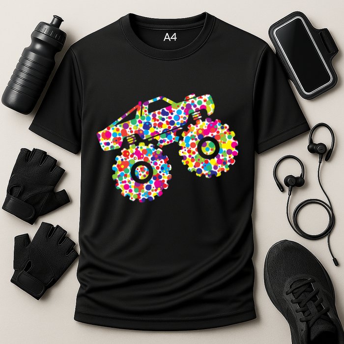 International Dot Day Monster Truck Make Your Mark Cooling Performance Crew T-Shirt