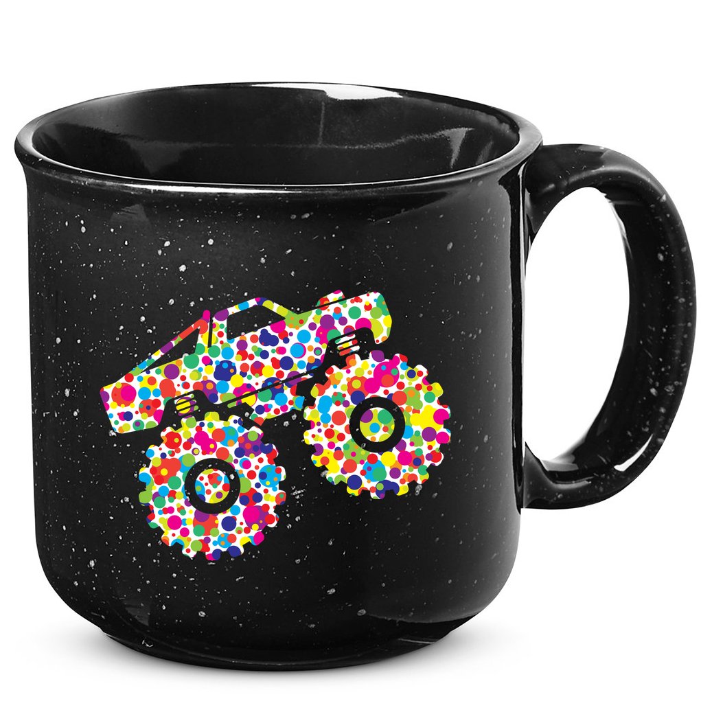 International Dot Day Monster Truck Make Your Mark 15oz Campfire Ceramic Mug