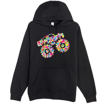 International Dot Day Monster Truck Make Your Mark Premium Pullover Hoodie