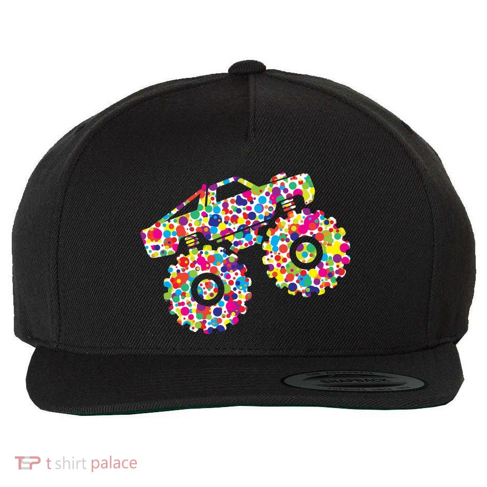 International Dot Day Monster Truck Make Your Mark Wool Snapback Cap