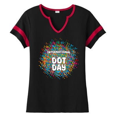 International Dot Day Ladies Halftime Notch Neck Tee