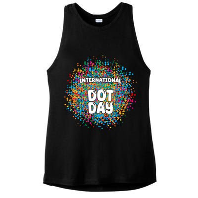 International Dot Day Ladies PosiCharge Tri-Blend Wicking Tank