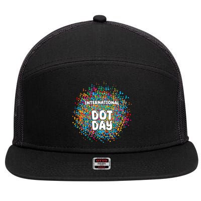 International Dot Day 7 Panel Mesh Trucker Snapback Hat