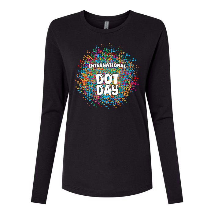 International Dot Day Womens Cotton Relaxed Long Sleeve T-Shirt